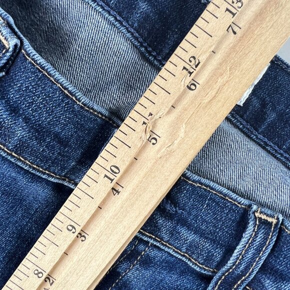 Edwin Jeans Women's 31 Bree Straight Crop High Rise Blue Faded Stretch Denim - Picture 15 of 16